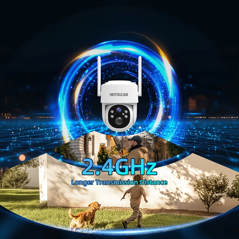 Cámara de seguridad solar WiFi 3 MP para exterior - Giro 360°, visión nocturna en color y sirena - imagen 5