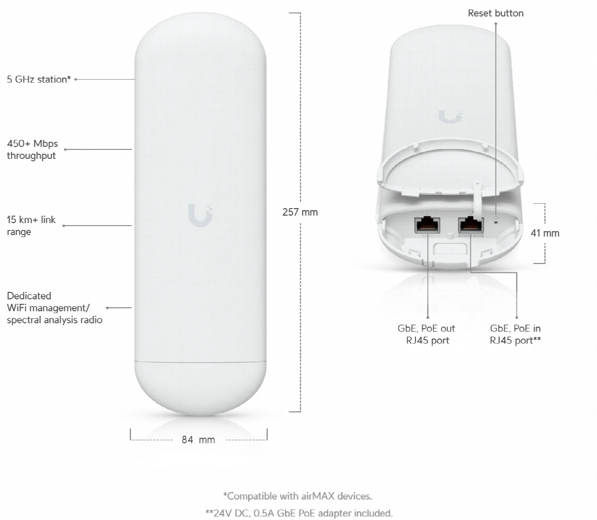 Ubiquiti airMAX NanoStation 5AC (NS-5AC) - imagen 8