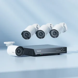 Reolink RLK8-410B4 - Kit de videovigilancia PoE con NVR de 8 canales, 4 cámaras de 5 MP y disco de 2 TB